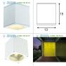 229551 SLV BIG THEO CEILING OUT Deckenleuchte, eckig, weiss, ES111, max. 75W