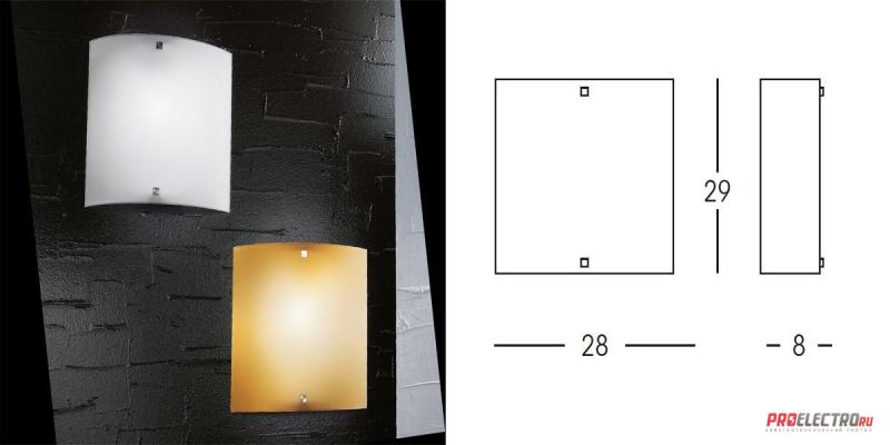 Светильник Linea Light Wally small Wall/Ceiling Light, E27 1x46W