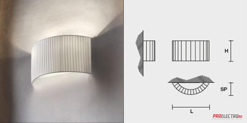 Светильник Masiero Round A1 Wall Light, 1x40W Incandescent