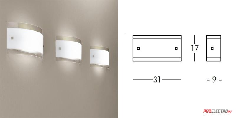 MILLE 2 Wall Light светильник Linea Light, R7s 1x120W eco