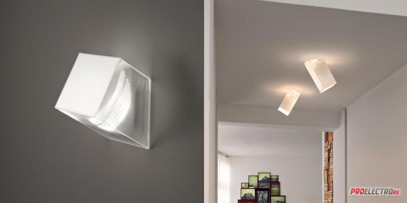 Beetle 60° Cube Wall/Ceiling light Studio Italia Design светильник, LED 17W