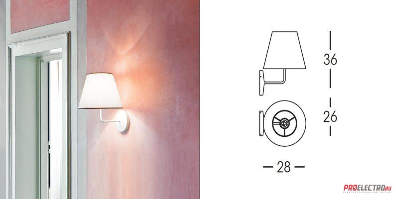 Светильник New Cotonette Wall Light Linea Light, E27 1x46W
