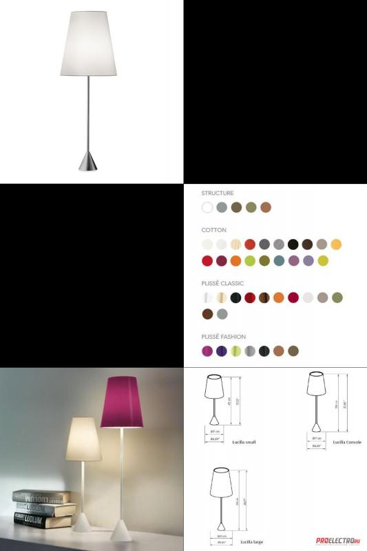 Modoluce светильник Lucilla Table lamp small nickel satin finish/ Cotton dimmable, E14 1x42W