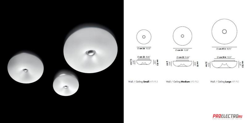 Светильник Bubble ceiling / wall light Studio Italia Design, Depends on lamp size