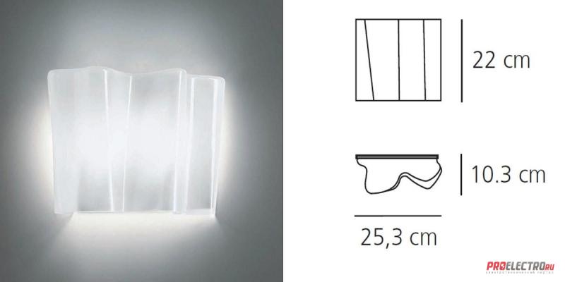 Logico Mini Wall Light DISPLAY ITEM светильник Artemide, E27 1x75W