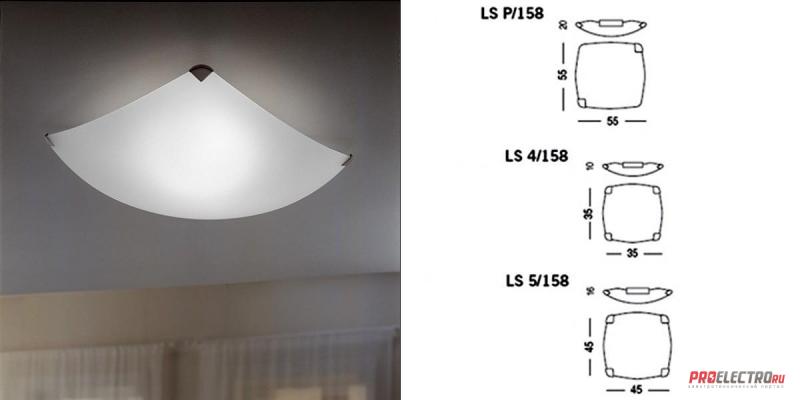 Rombo LS Ceiling lights светильник Sillux, Depends on lamp size