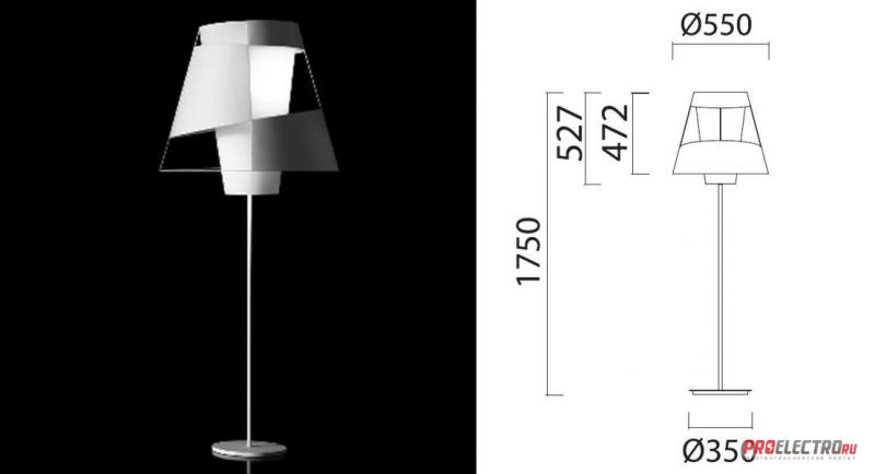 Crinolina Floor Ø 550 mm floor lamp светильник Pallucco, E27 2x30W