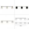 Cubetto Glass crystal/white/black E03/04 Ceiling lights Fabbian светильник
