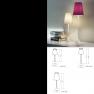 Lucilla MEDIUM Table lamp white Base/ Shade cottom светильник Modoluce, E14 1x42W