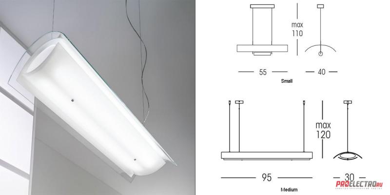 Linea Light ATHENA Suspension Light светильник, R7s 118mm 1x160W Eco