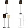 Romeo 180 cotton/polyester Floor lamp светильник Modoluce, E27 1x105W