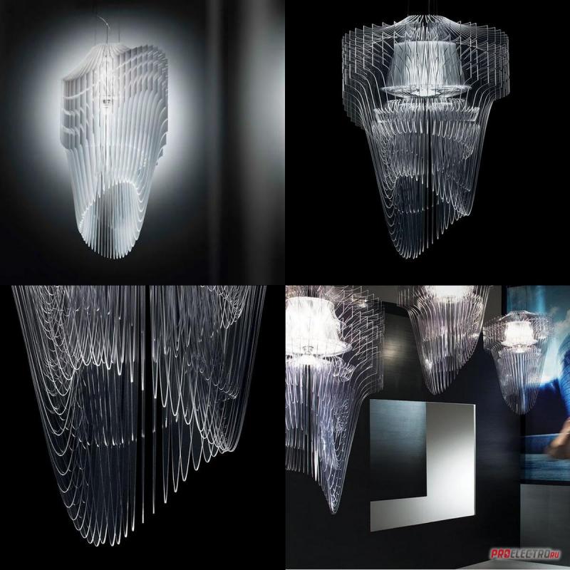 Aria Transparent Pendant Light Slamp светильник, Depends on lamp size