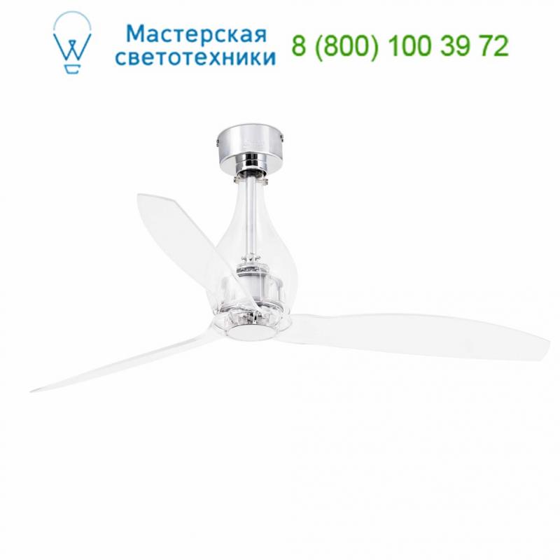 MINI ETERFAN Transparent ceiling fan with Dc motor Faro 33382, люстра-вентилятор