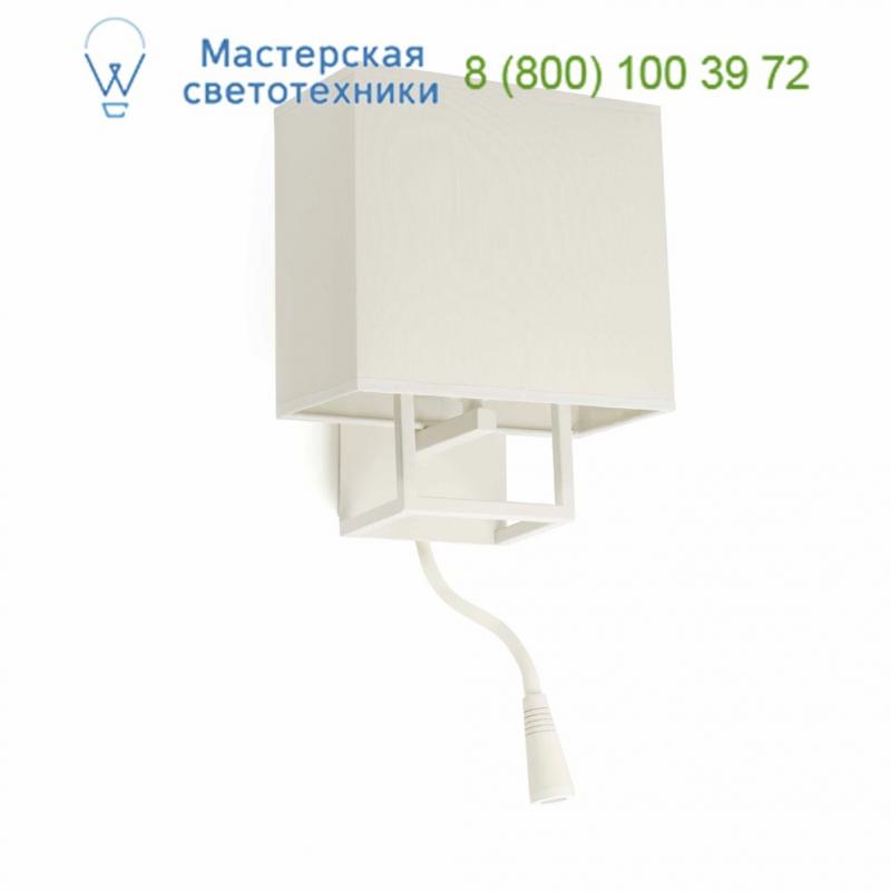 VESPER White wall lamp with LED reader 29982 Faro, настенный светильник