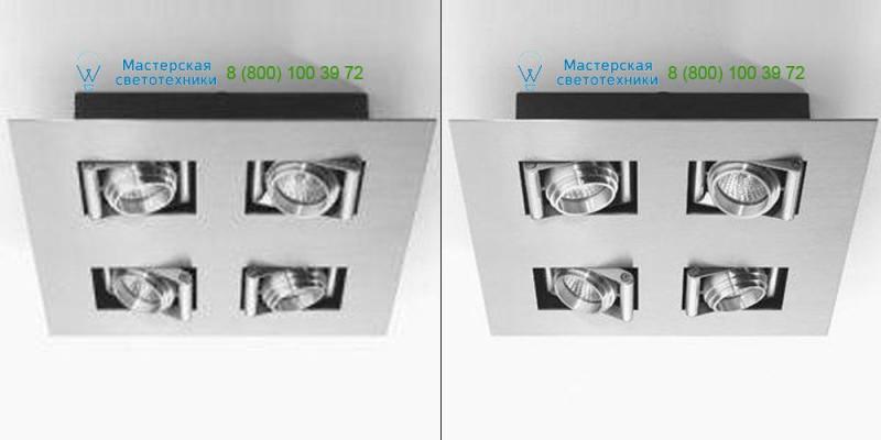 PSM Lighting 949.14.11 alu gesatineerd/metaalgrijs, накладной светильник