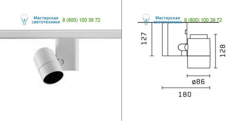 <strong>FLOS</strong> Architectural gray 09.2420.02, светильник > Ceiling lights > Track lighting