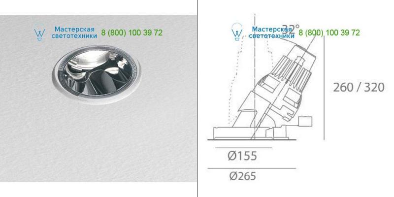 M064420 gray Artemide Architectural, светильник > Ceiling lights > Recessed lights