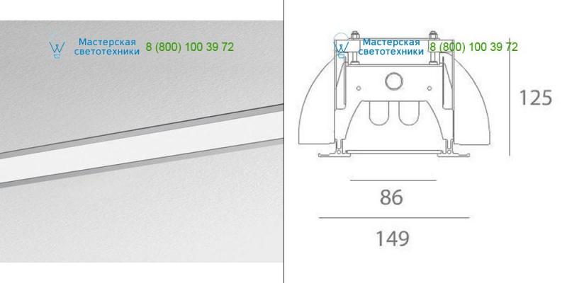 Artemide Architectural M170501 gray, светильник > Ceiling lights > Recessed lights