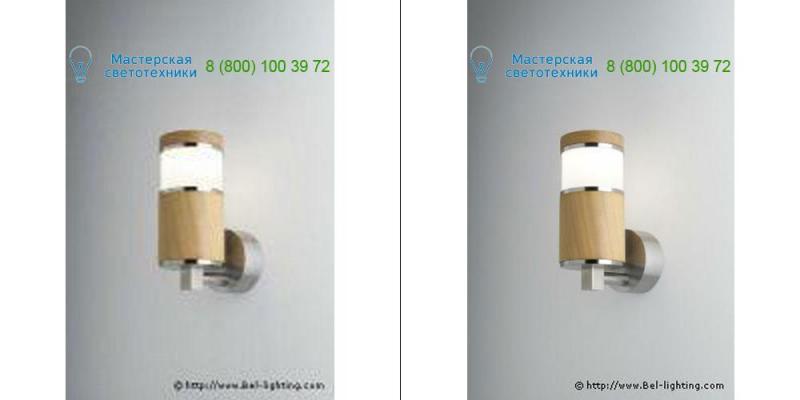 Bel Lighting 962.E2.42 exotic wood + stainless steel, Outdoor lighting > Wall lights > Surface m