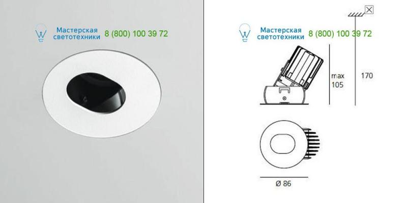 M038505 Artemide Architectural white, светильник > Ceiling lights > Recessed lights
