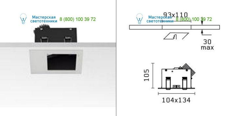 Mercury Flos Architectural 04.6339.08, светильник > Ceiling lights > Recessed lights