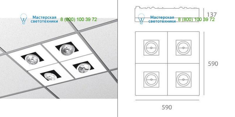 Artemide Architectural default M115650, светильник > Ceiling lights > Recessed lights