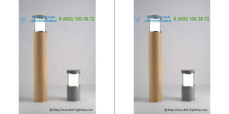 960.23.42 Bel Lighting exotic wood + stainless steel, Outdoor lighting > Floor/surface/ground >