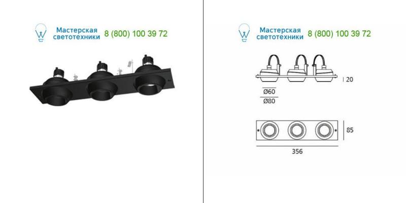 M182410 black Artemide Architectural, светильник > Ceiling lights > Recessed lights