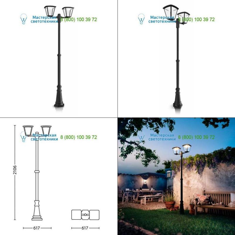 154853016 <strong>Philips</strong> black, Outdoor lighting > Floor/surface/ground > Bollards