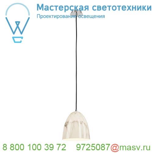 133008 SLV PARA CONE 20 светильник подвесной для лампы E27 60Вт макс., белый под мрамор