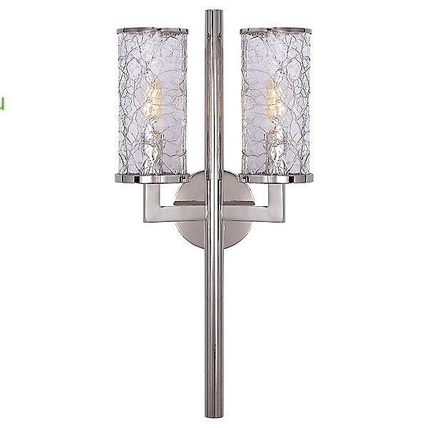 OB-KW 2201PN-CRG Liaison Double Wall Sconce (Polished Nickel) - OPEN BOX Visual Comfort, опенбокс