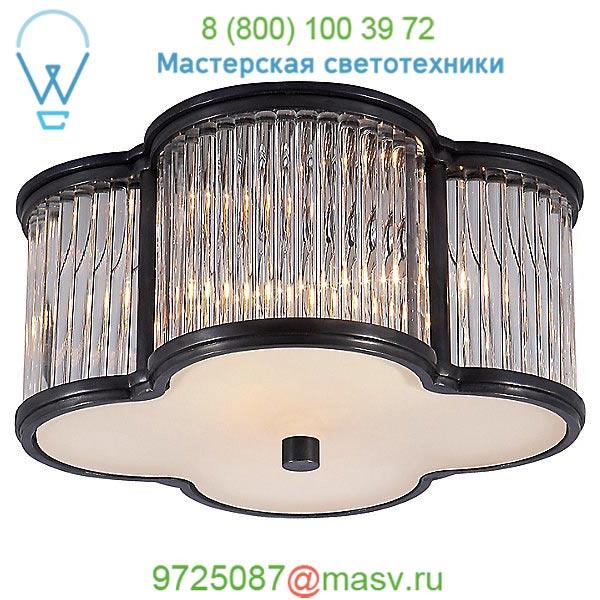 AH 4014GM/CG-FG Basil Flush Mount Ceiling Light With Clear Glass Rods Visual Comfort, светильник