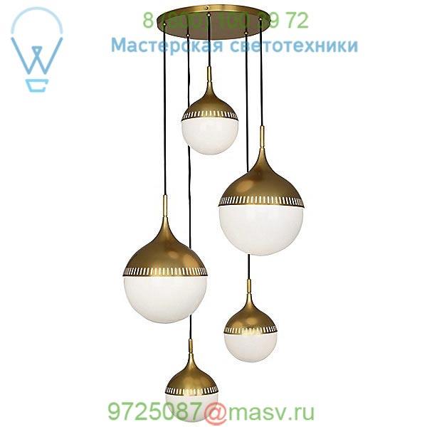 791 Robert Abbey Rio Multipoint 5 Light Chandelier, светильник