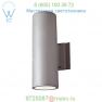 OB-1014-2LEDRA1-SG DALS Lighting 1014 4 Inch Cyl Outdr 2 Light LED Wall Sconce(Grey)-OPEN BOX, о