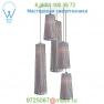 SOLI CHAN MIX 24/48 - 5 WHT Mixed Solis 5 Chandelier Pablo Designs, светильник