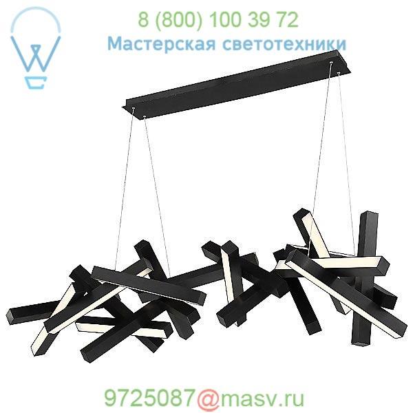 Chaos Linear Suspension Light PD-64872-AB Modern Forms, светильник