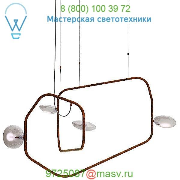Palindrome 4 Light LED Chandelier Rich Brilliant Willing PD-4-11-J11-DW-120, светильник