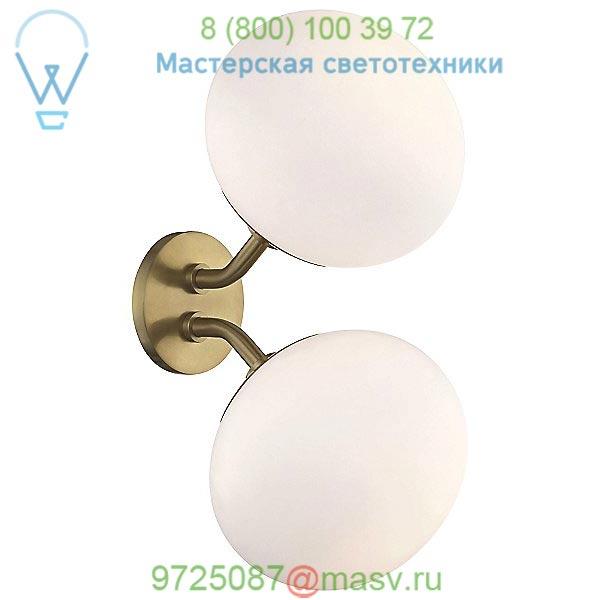 Estee Double Wall Sconce Mitzi - Hudson Valley Lighting H134102-AGB, настенный светильник бра