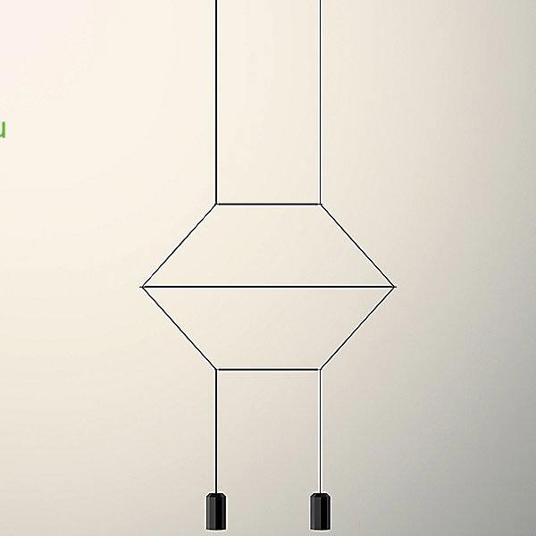 Wireflow 2D 2-Light Pendant  Vibia, светильник