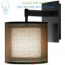 Saturnia Wall Sconce (Deep Patina Bronze with Bronze/Ascot White) - OPEN BOX Robert Abbey OB-Z21