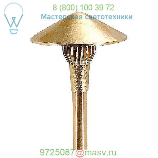 Brass Panel 5.5 Inch LED China Hat Area Light Focus Industries AL-17-SM-LEDP-BRS, светильник для садовых дорожек
