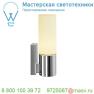 151542 SLV DEVIN SINGLE светильник настенный IP44 для лампы E14 12Вт макс., хром/ стекло белое