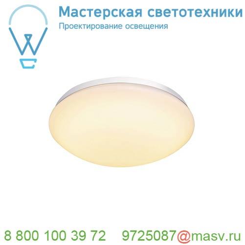 1002020 <strong>SLV</strong> LIPSY 30 DOME светильник накладной IP44 15Вт с LED 3000К/4000K, 1450лм/1600лм, белый