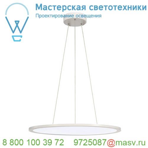 1001345 <strong>SLV</strong> PANEL 60 ROUND светильник подвесной 42Вт с LED 4000К, 3350лм, 110°, димм. 1-10В, белый